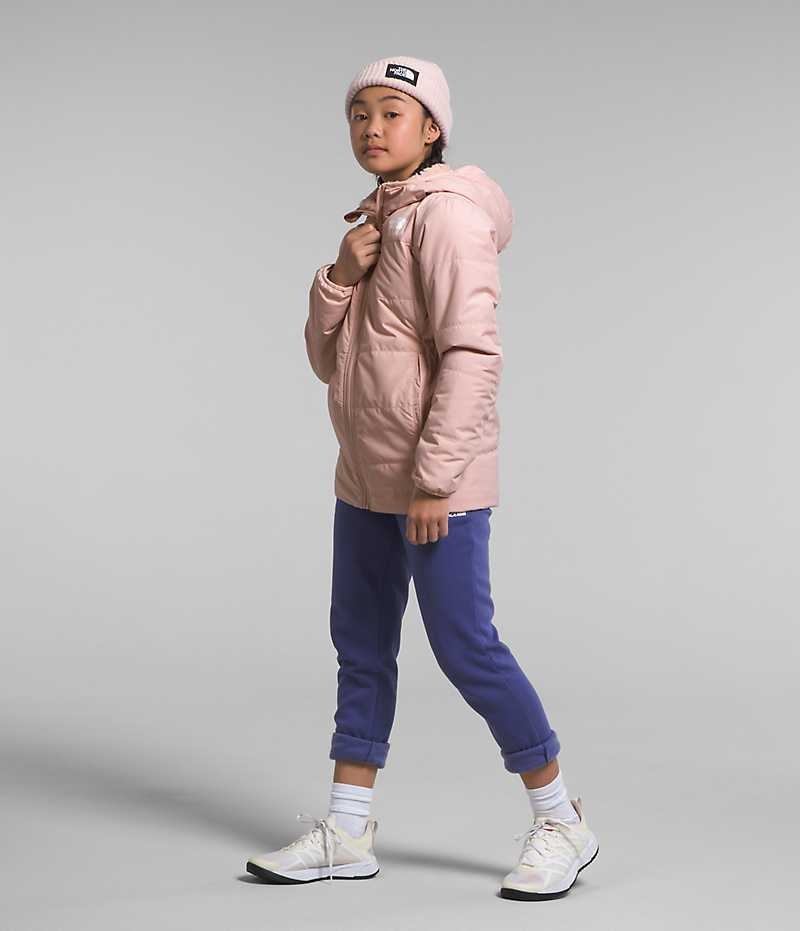 Pink The North Face Reversible Mossbud Girls' Coat | MALAYSIA WEBRHD