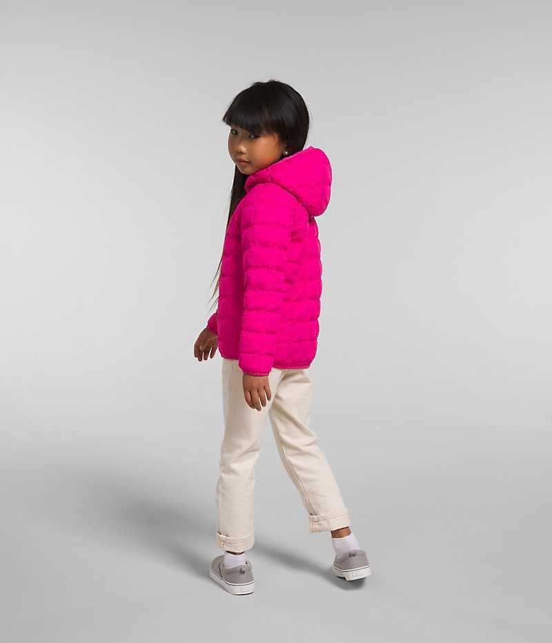 Pink The North Face Reversible ThermoBall™ Hooded Girls' Puffer Jacket | MALAYSIA JFGMWL