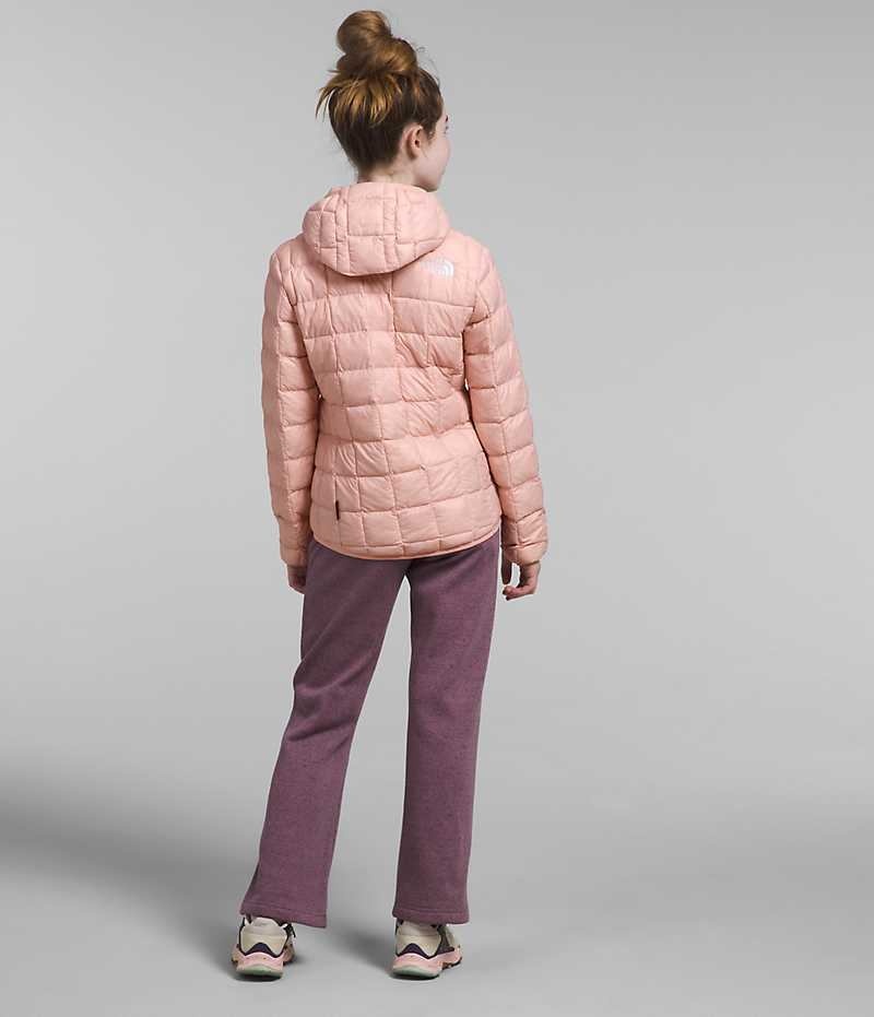 Pink The North Face ThermoBall™ Hooded Girls' Puffer Jacket | MALAYSIA AEDBRG