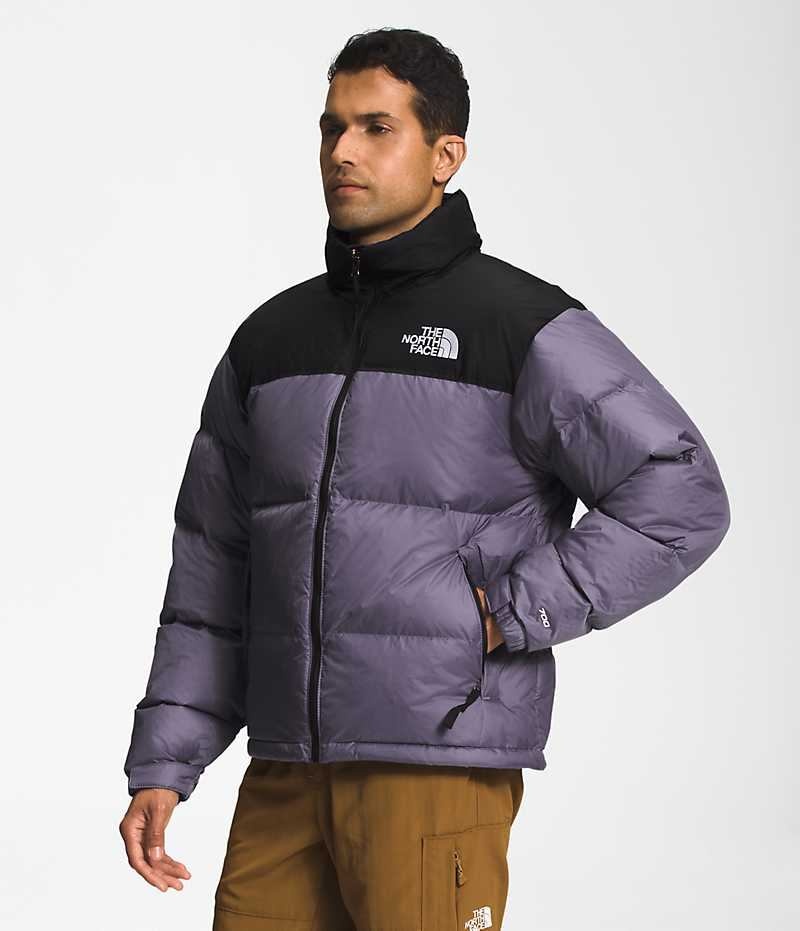 Purple / Black The North Face 1996 Retro Nuptse Men's Puffer Jacket | MALAYSIA RUPFQB