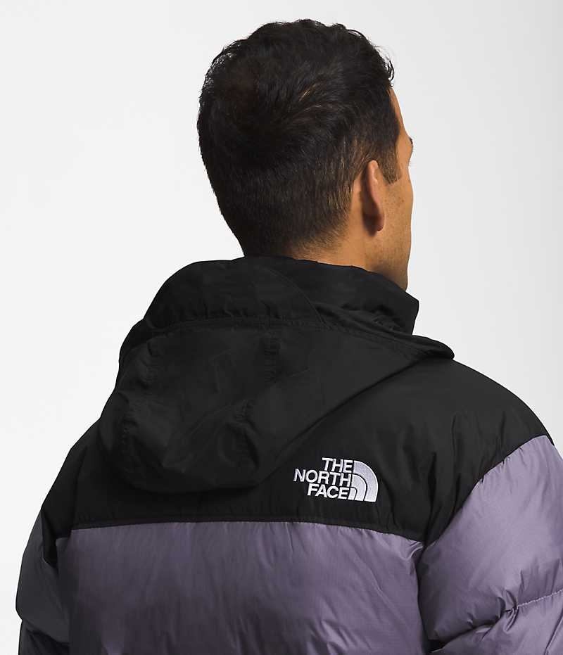 Purple / Black The North Face 1996 Retro Nuptse Men's Puffer Jacket | MALAYSIA RUPFQB