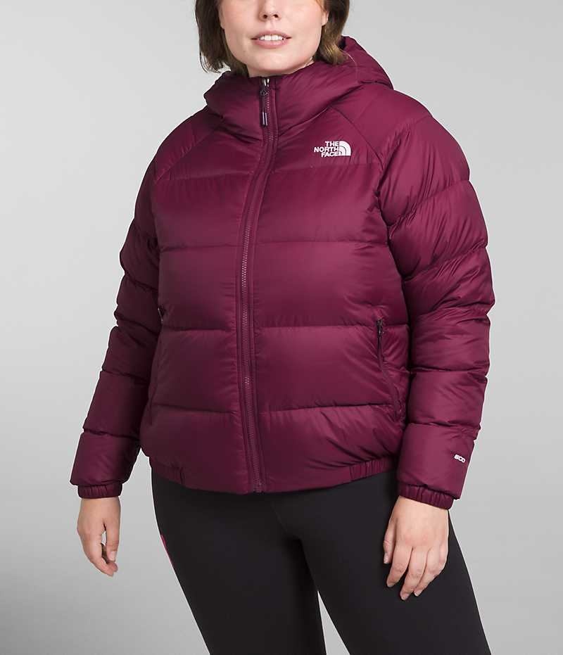 Red The North Face Plus Hydrenalite™ Hoodie Women\'s Puffer Jacket | MALAYSIA BVMXRL