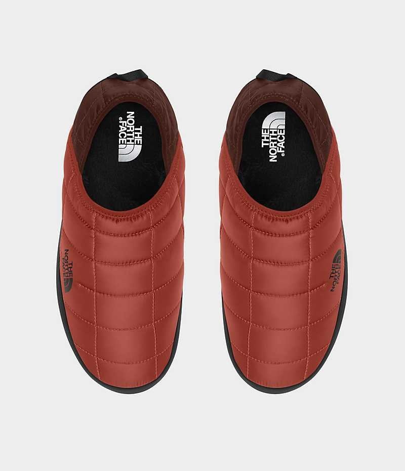 Red The North Face ThermoBall™ Traction V Men's Mules | MALAYSIA DQRPJS