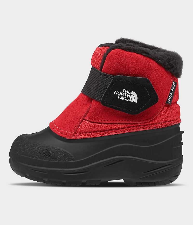 Red / Black The North Face Alpenglow II Boys\' Winter Boots | MALAYSIA AVJCUW