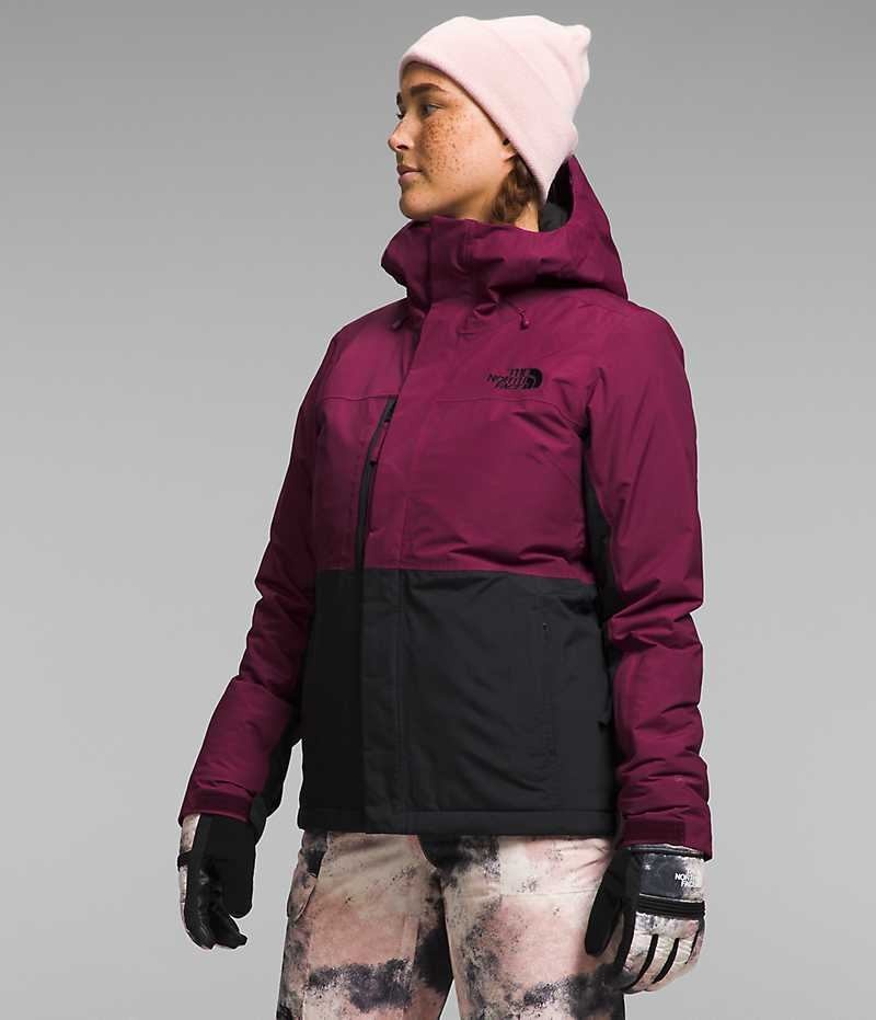 Red / Black The North Face Freedom Women's Insulated Jacket | MALAYSIA NBTIRW