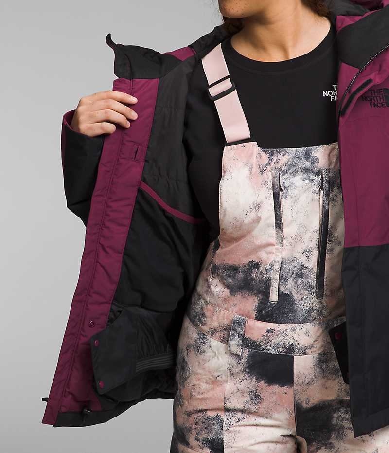 Red / Black The North Face Freedom Women's Insulated Jacket | MALAYSIA NBTIRW