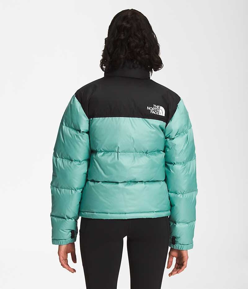 Turquoise The North Face 1996 Retro Nuptse Women's Puffer Jacket | MALAYSIA OFKQVZ