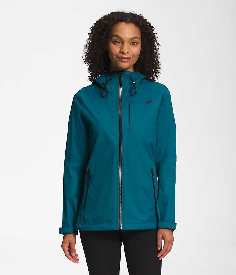 Turquoise The North Face Alta Vista Women\'s Rain Jacket | MALAYSIA SGQHBM