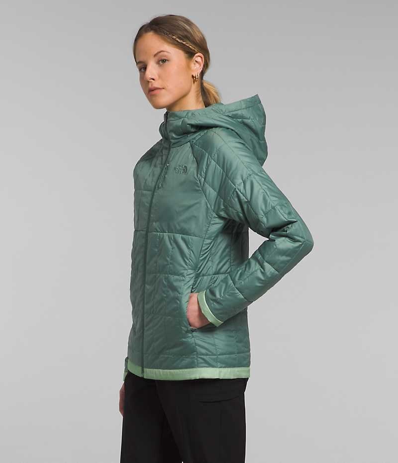 Turquoise The North Face Circaloft Hoodie Women's Puffer Jacket | MALAYSIA MTZXRE