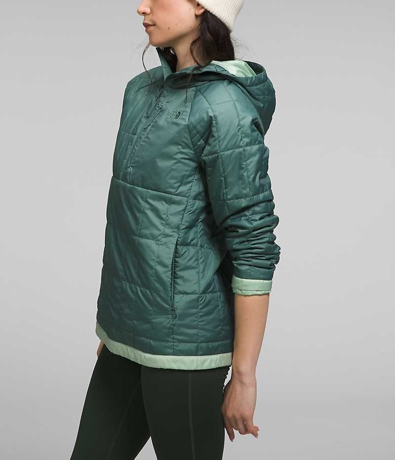 Turquoise The North Face Circaloft ¼-Zip Pullover Women's Puffer Jacket | MALAYSIA HIPFEU