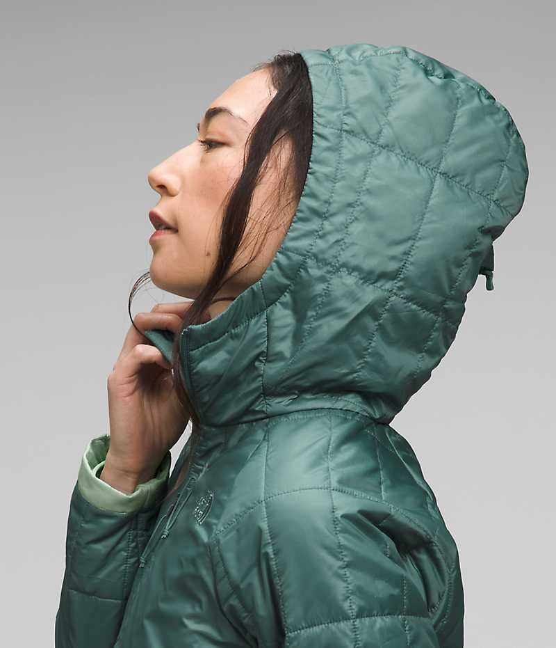 Turquoise The North Face Circaloft ¼-Zip Pullover Women's Puffer Jacket | MALAYSIA HIPFEU