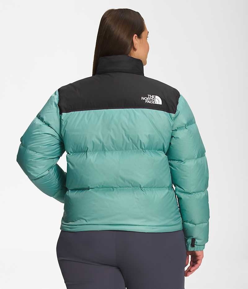 Turquoise The North Face Plus 1996 Retro Nuptse Women's Puffer Jacket | MALAYSIA JOXMKP