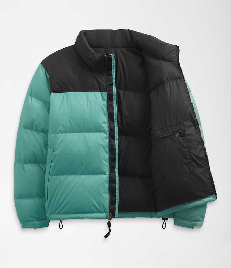 Turquoise The North Face Plus 1996 Retro Nuptse Women's Puffer Jacket | MALAYSIA JOXMKP