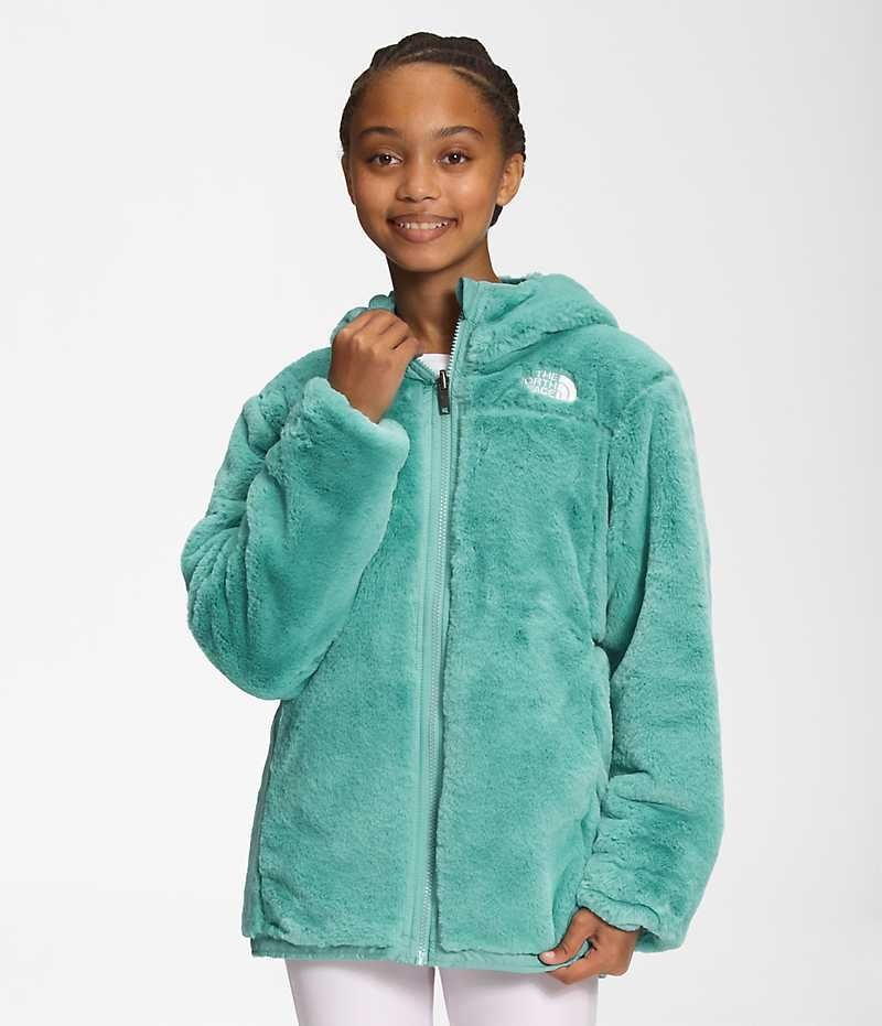 Turquoise The North Face Reversible Mossbud Girls' Coat | MALAYSIA QCNUZM