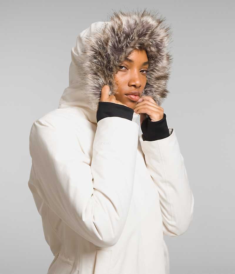 White The North Face Arctic Women's Coat | MALAYSIA RJSIPE