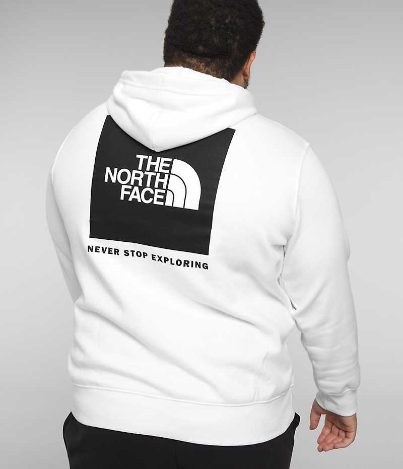 White The North Face Big Box NSE Pullover Men\'s Hoodie | MALAYSIA DFJCMO