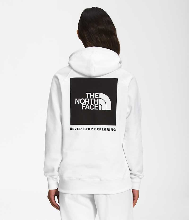 White The North Face Box NSE Pullover Women\'s Hoodie | MALAYSIA YBCKNS