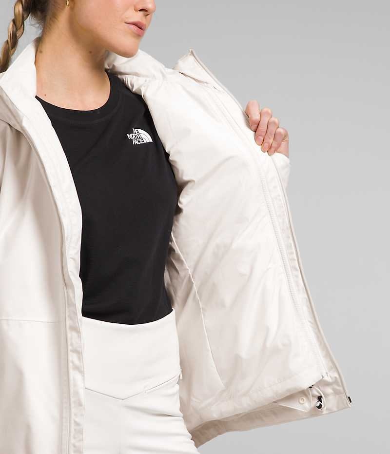 White The North Face Clementine Triclimate® Women's Insulated Jacket | MALAYSIA JGRTNB