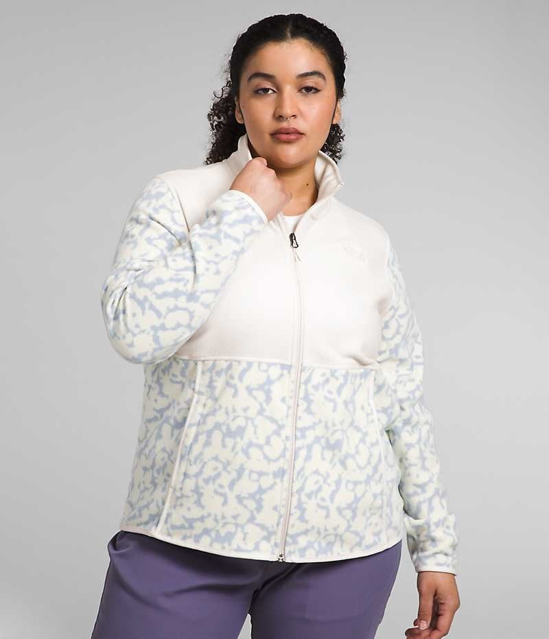 White The North Face Plus Alpine Polartec® 100 Women\'s Fleece Jacket | MALAYSIA GSCODJ