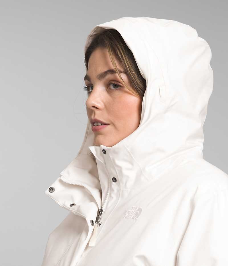 White The North Face Plus Arctic Women's Coat | MALAYSIA WGANCZ