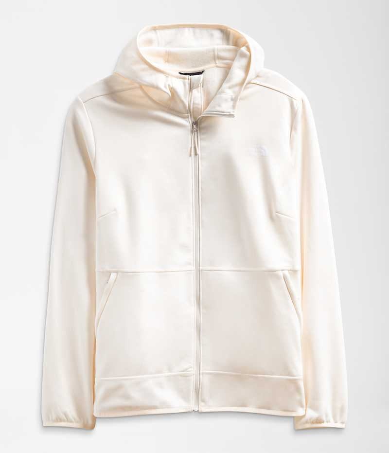 White The North Face Plus Canyonlands Hoodie Women's Fleece Jacket | MALAYSIA XVEBOW