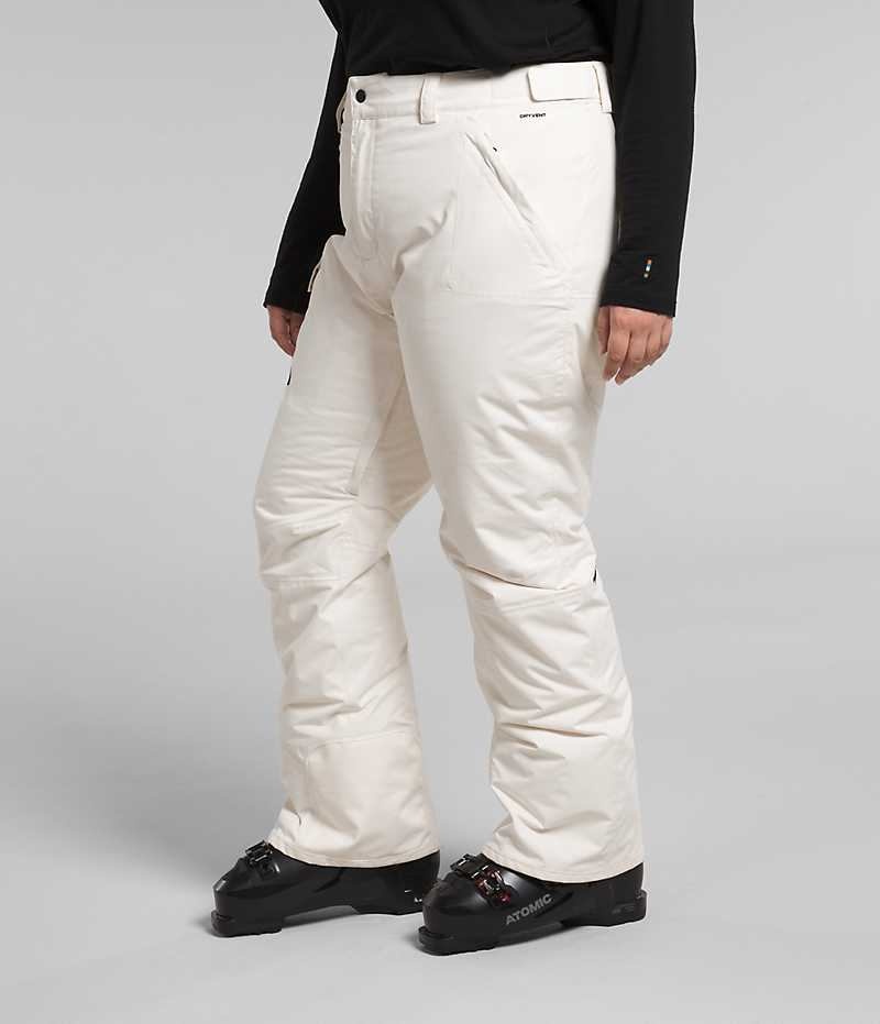 White The North Face Plus Freedom Women's Insulated Pants | MALAYSIA OPXCWD