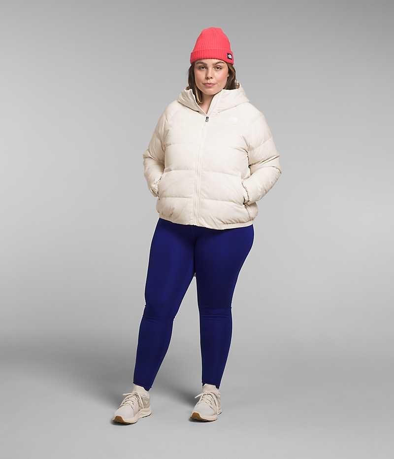 White The North Face Plus Hydrenalite™ Hoodie Women's Puffer Jacket | MALAYSIA OHNCRD