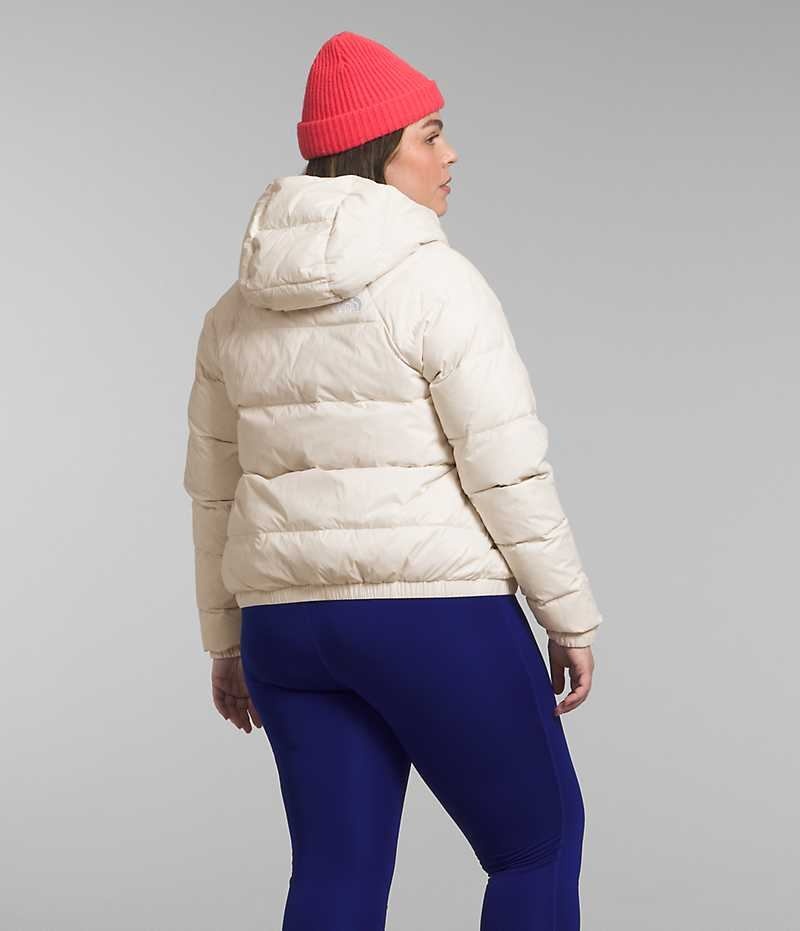 White The North Face Plus Hydrenalite™ Hoodie Women's Puffer Jacket | MALAYSIA OHNCRD