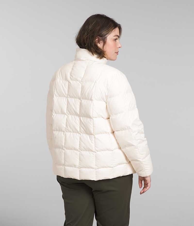 White The North Face Plus Lhotse Reversible Women's Puffer Jacket | MALAYSIA TLVDSK