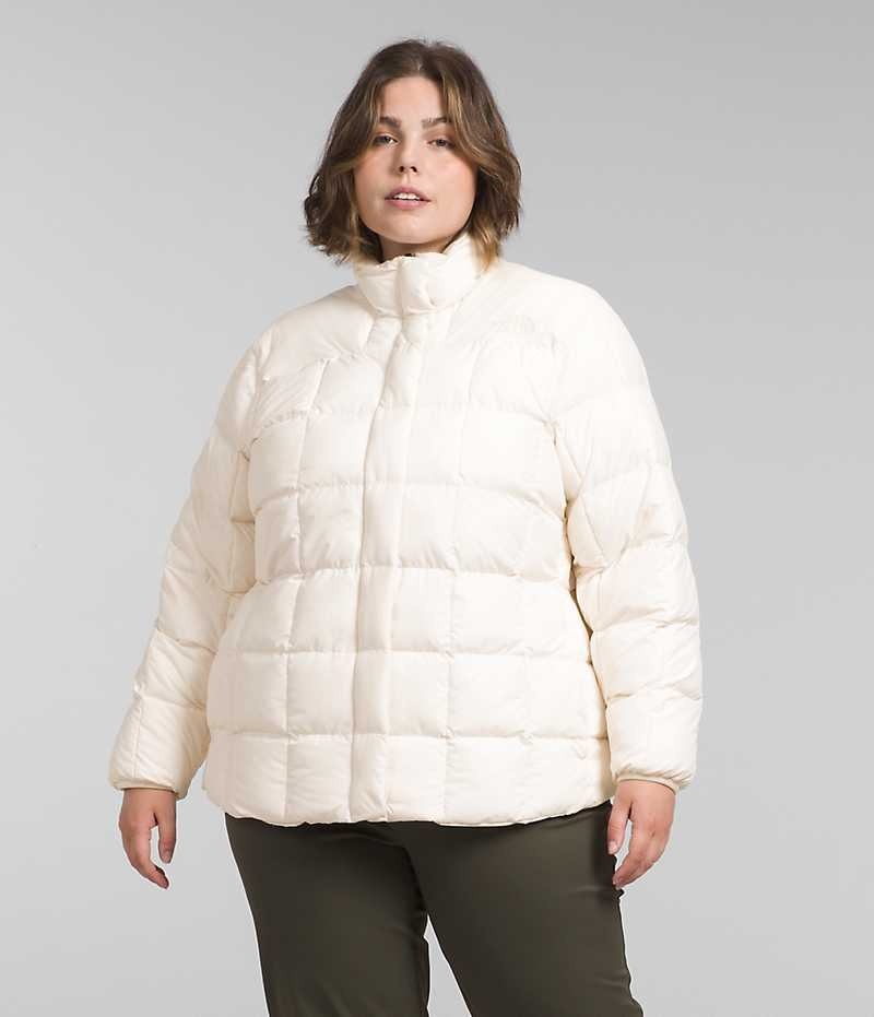 White The North Face Plus Lhotse Reversible Women\'s Puffer Jacket | MALAYSIA TLVDSK