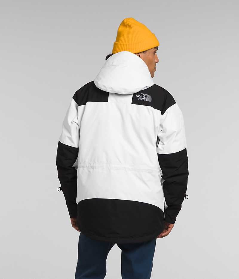 White / Black The North Face GTX Mountain Guide Men's Insulated Jacket | MALAYSIA WFZBNT