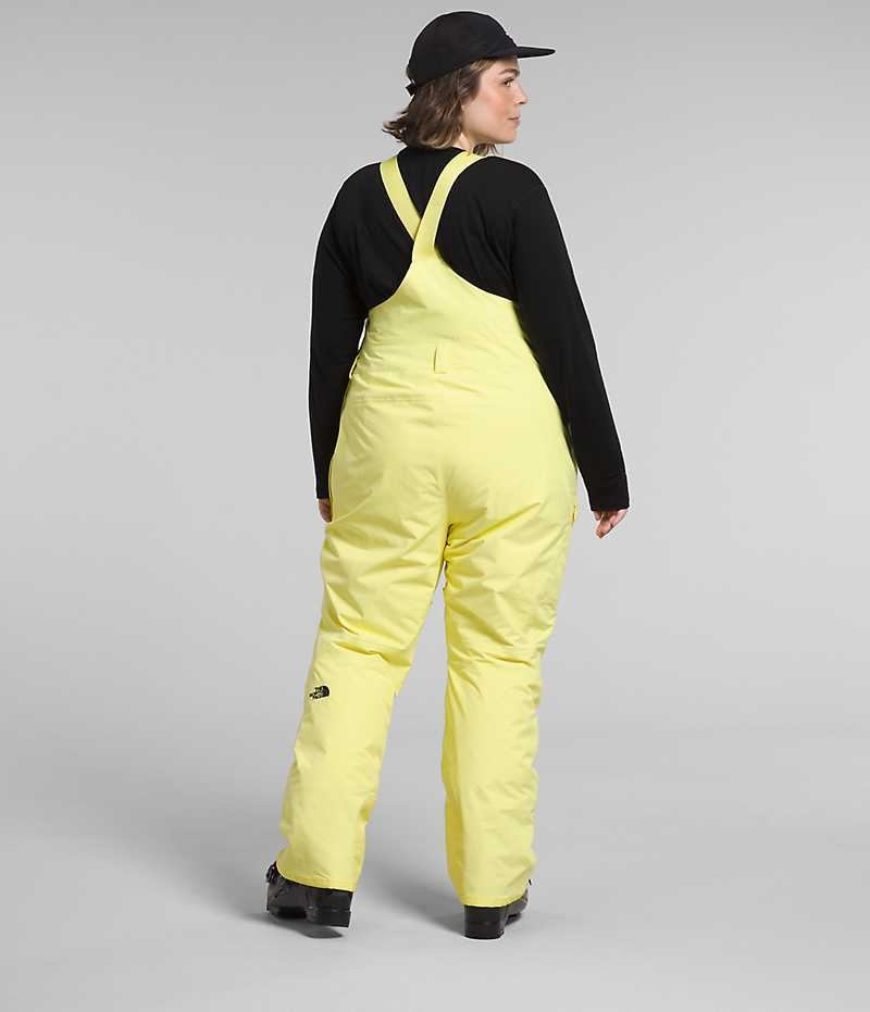 Yellow The North Face Plus Freedom Insulated Women's Bib Pants | MALAYSIA TSHDMR